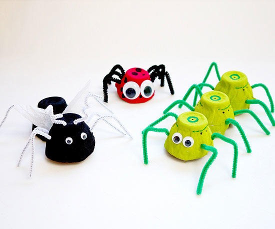 egg carton bug home crafts idea